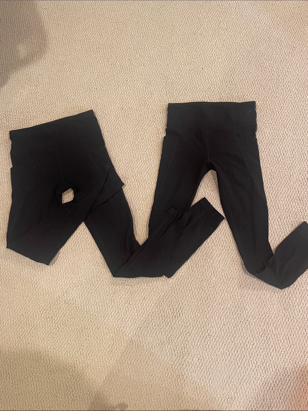 Athleta Girl kids black leggings (2)